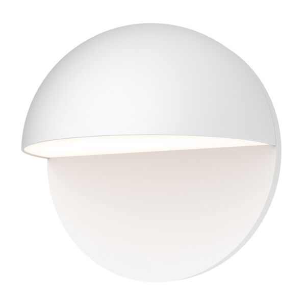 Mezza Cupola Textured White 8-Inch LED Sconce, image 1