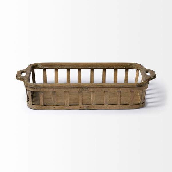 Louis Natural Brown Slated Nesting Tray, Set of 2, image 4