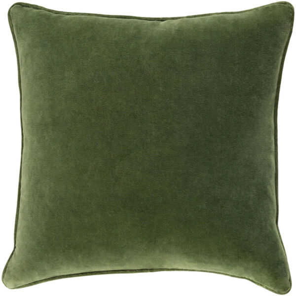 Aster Olive Green 18 In. Throw Pillow with Poly Fill, image 1