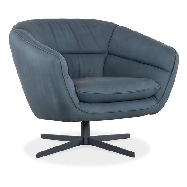 Blue Mina Swivel Chair, image 1