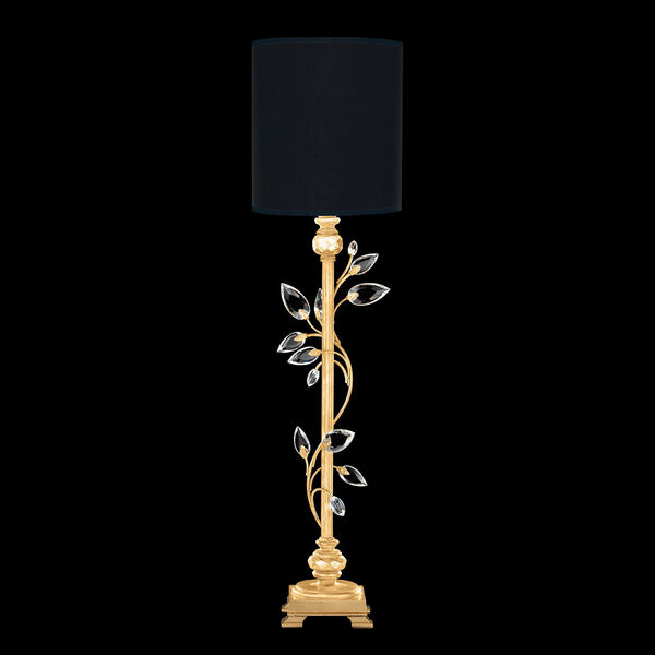 Crystal Laurel Gold and Black One-Light Console Lamp, image 1