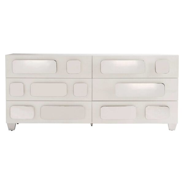 Padma White and Stainless Steel Dresser, image 3