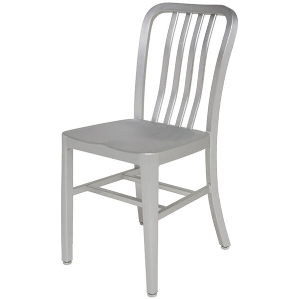 Soho Anodized Silver Dining Chair, image 1