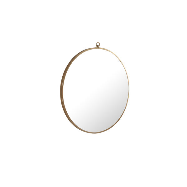 Eternity Brass Round 24-Inch Mirror with Hook, image 4