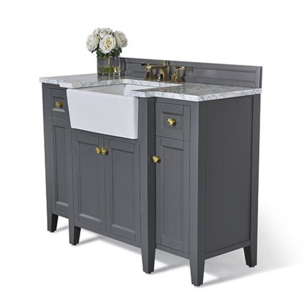 Adeline Sapphire 48-Inch Vanity Console with Farmhouse Sink, image 1