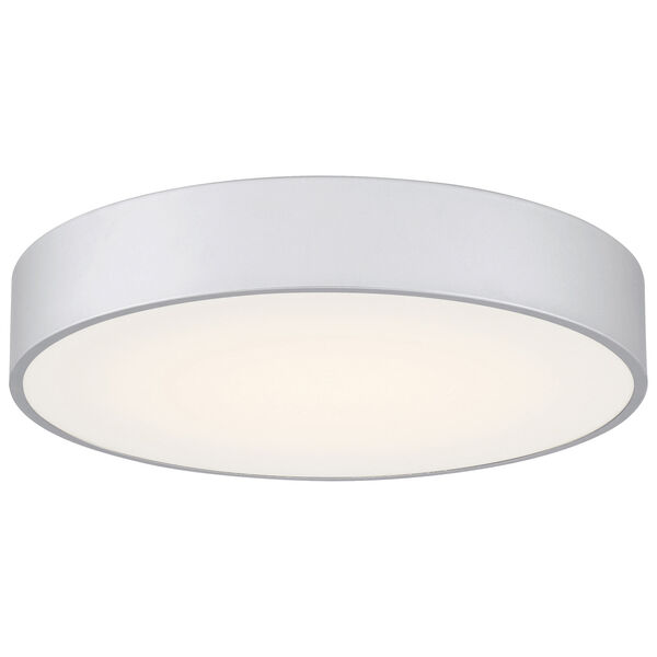 Como Silver Outdoor Intergrated LED Flush Mount, image 1