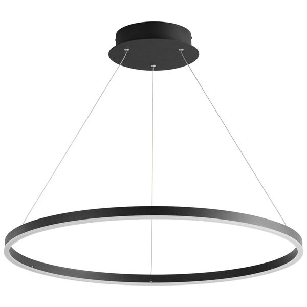Circulo Black 32-Inch LED Chandelier, image 1