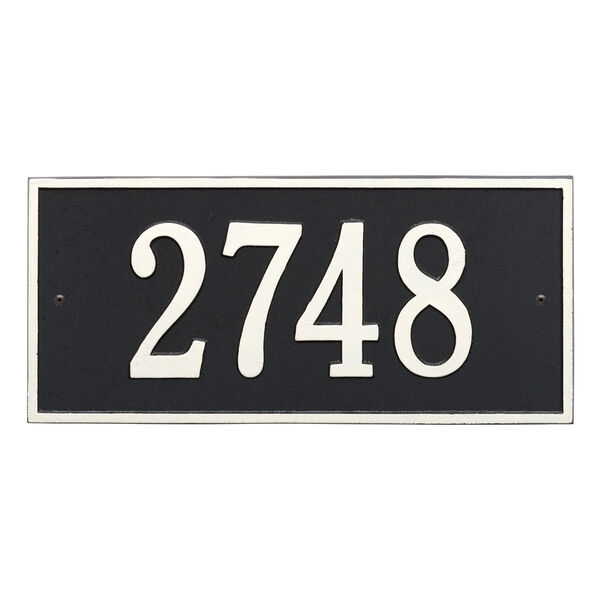 Personalized Hartford Wall Address Plaque in Black and White, image 2