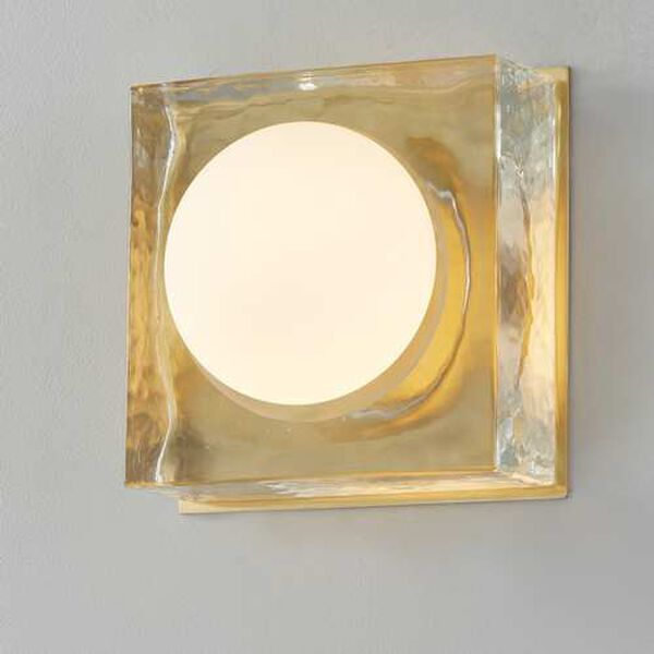 Mackay Aged Brass One-Light Square Wall Sconce, image 4