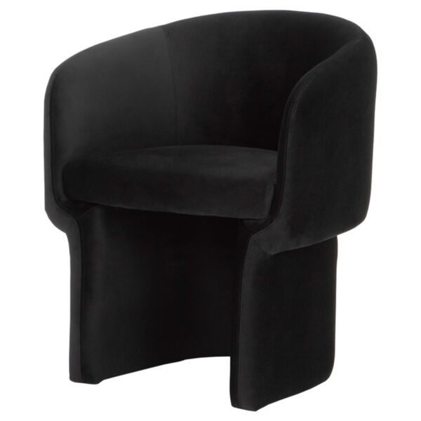 Clementine Matte Black Dining Chair, image 1