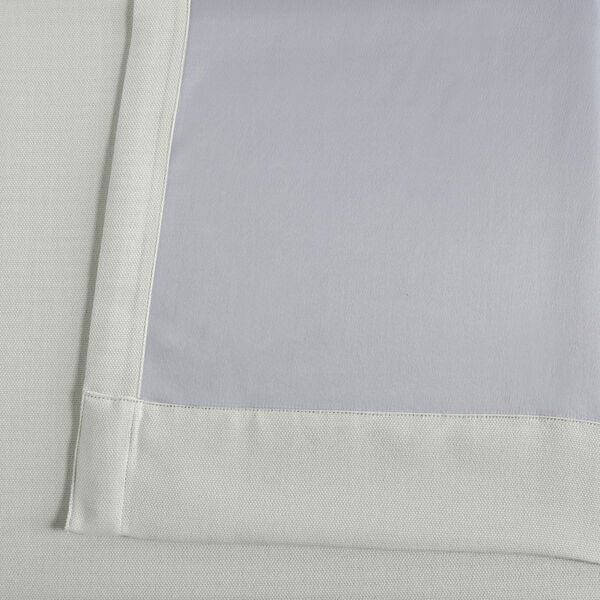 White Oyster Faux Linen Room Darkening Single Panel Curtain 50 x 120, image 6