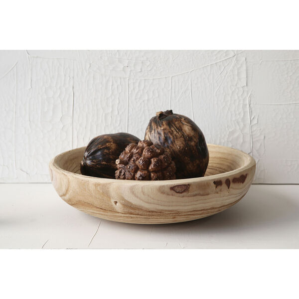 Decorative Paulownia Wood Bowl, image 1