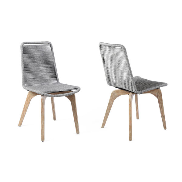 Island Light Eucalyptus Outdoor Dining Chair, Set of Two, image 1