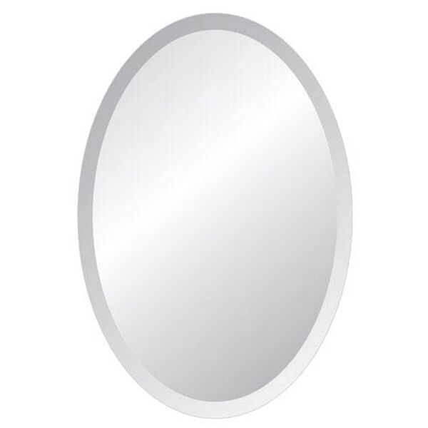 36 Oval Beveled Edge Mirror 207 2436, Oval Mirror With Beveled Edge