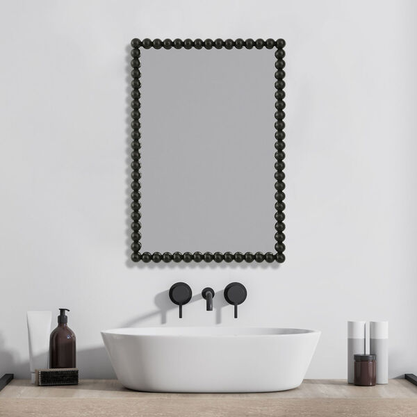 Serna Black Vanity Mirror, image 1