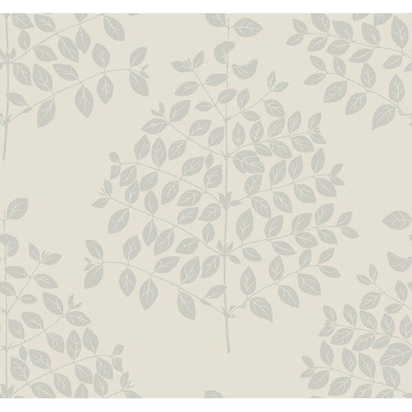Candice Olson Modern Nature 2nd Edition Cream and Silver Tender Wallpaper, image 2