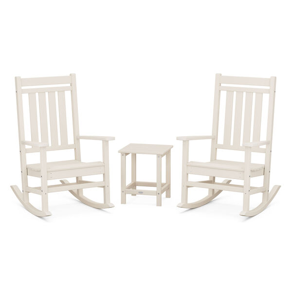 Estate Sand Outdoor Rocking Chair Set with Side Table, 3-Piece, image 1