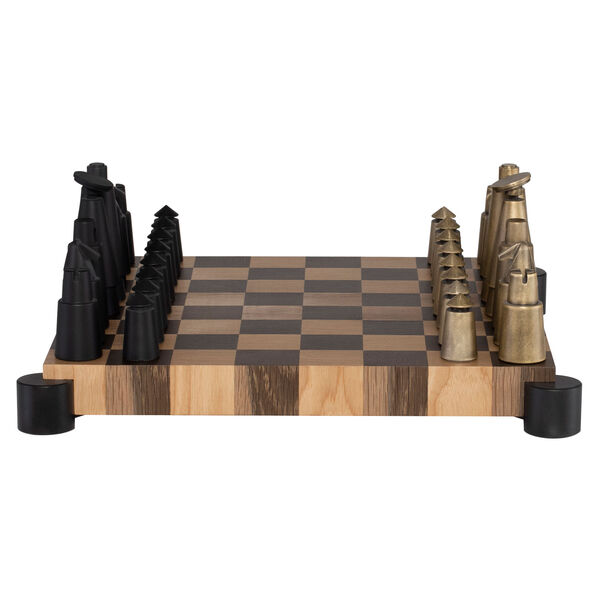 Smoked Black and Bronze Chess Set, image 5