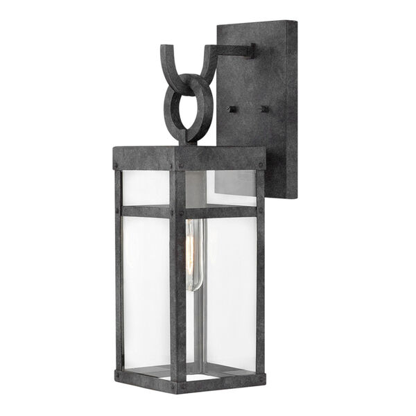 Porter Aged Zinc One-Light LED 19-Inch Outdoor Wall Mount, image 1