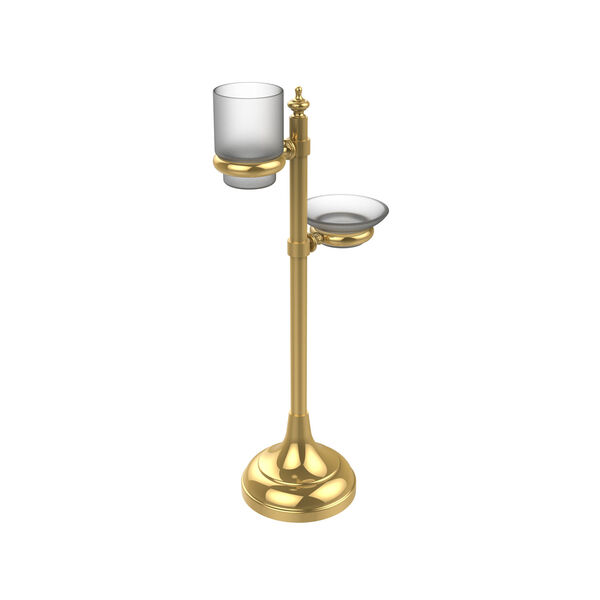 Vanity Top Multi-Accessory Ring Stand, Unlacquered Brass, image 1