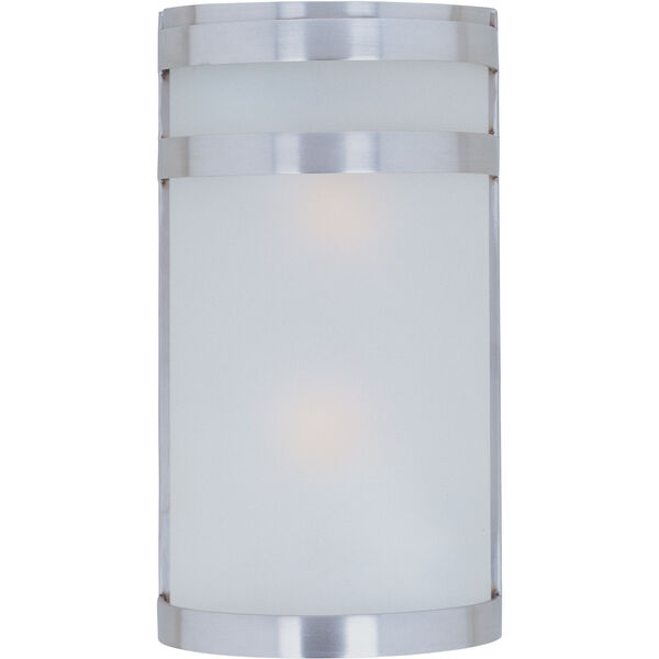 Arc Stainless Steel Two-Light Outdoor Wall Lantern, image 1