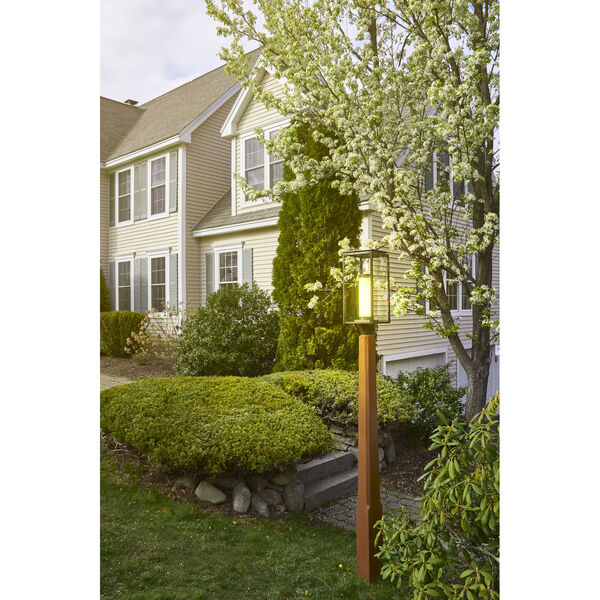 Downtown Verde Gris One-Light Outdoor Post Mount with Clear Glass, image 3