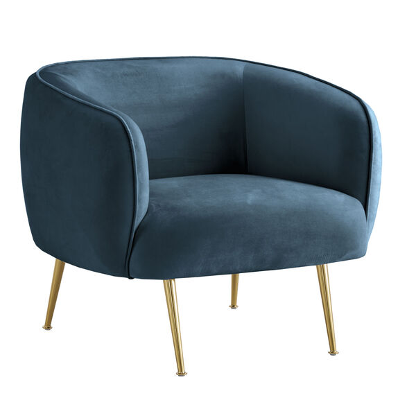 Remus Blue Upholstered Arm Chair, image 1