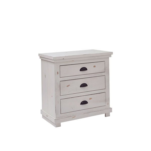 Willow Distressed White Nightstand, image 4