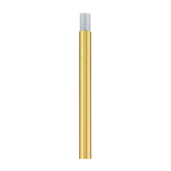 Accessories Satin Brass 12-Inch Rod Extension Stem with .5-Inch Diameter, image 1