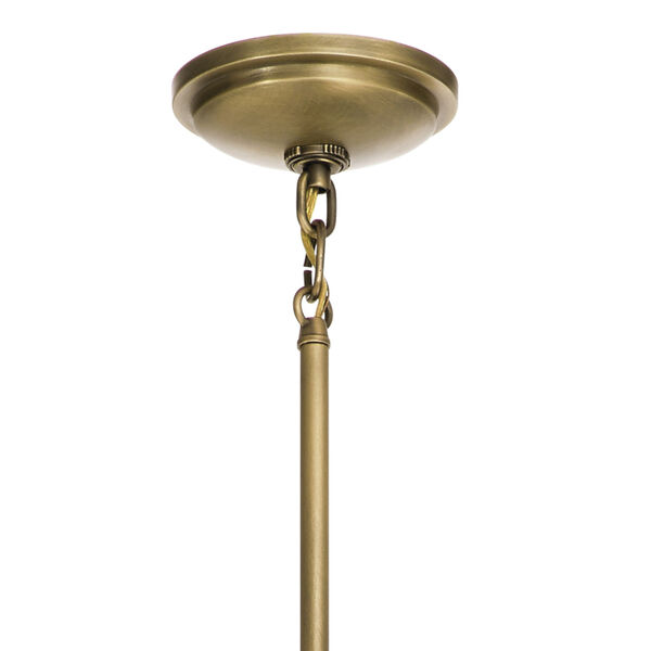 Tollis Natural Brass Eight-Inch One-Light Mini Pendant, image 2