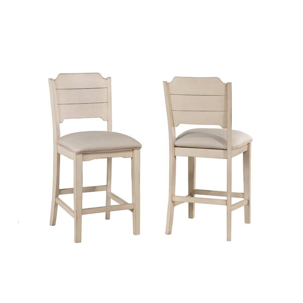 Clarion Beige Sea White Counter Stool, image 1