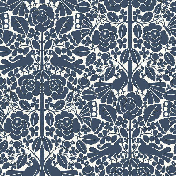 Fairy Tales Blue Wallpaper - SAMPLE SWATCH ONLY, image 1