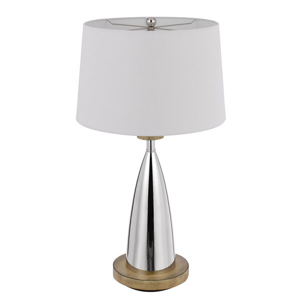 Lockport Chrome and Natural One-Light Table Lamp, image 5