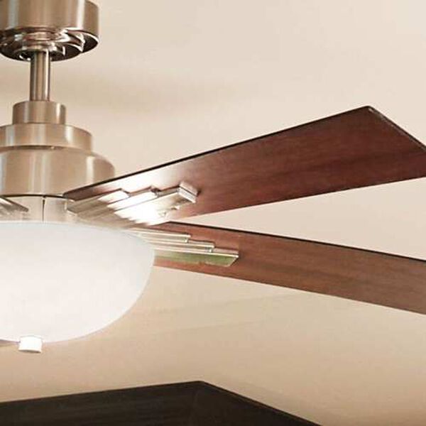 Vinea Brushed Stainless Steel LED 52-Inch Ceiling Fan, image 4