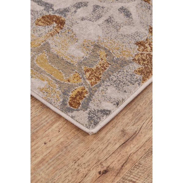 Cannes Gray Yellow Ivory Area Rug, image 2