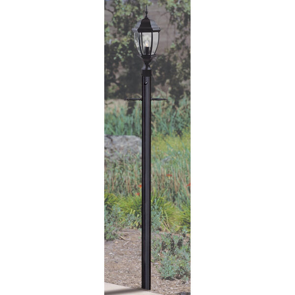 Matte Black 84-Inch Outdoor Post with Photocell Post, image 1
