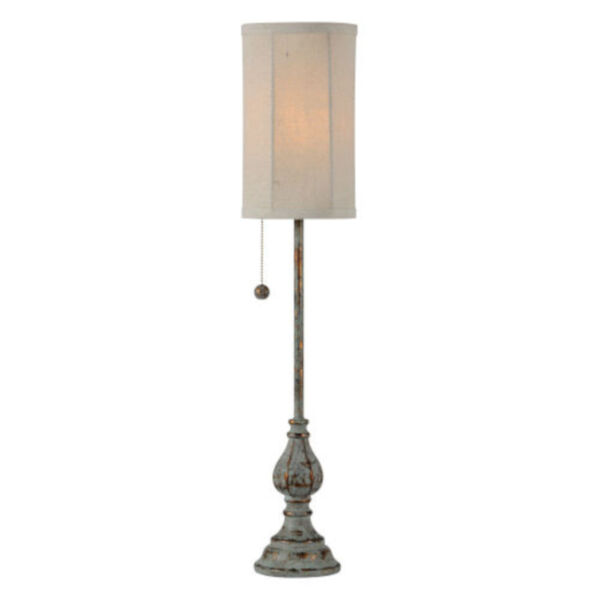 Hazel Blue and Gold One-Light Buffet Lamp Set of Two, image 1