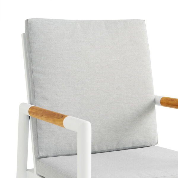 Crown White Outdoor Dining Chair, Set of Two, image 5