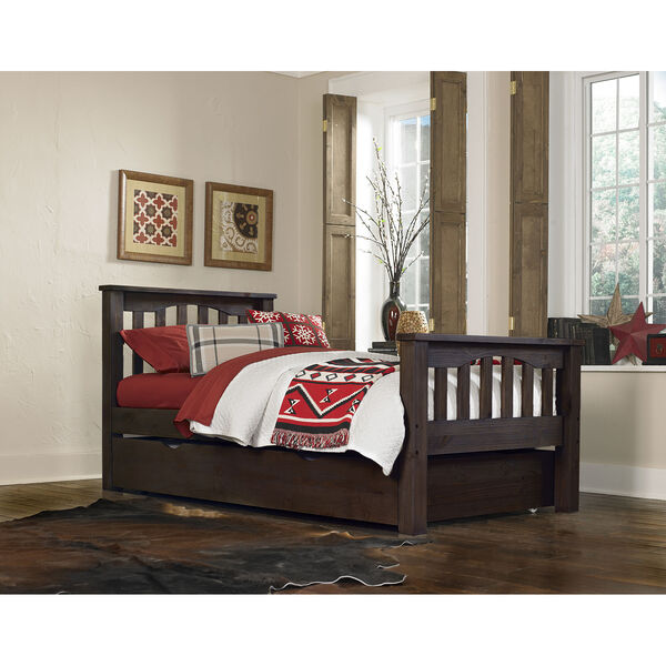 Highlands Espresso Harper Twin Bed with Trundle, image 1