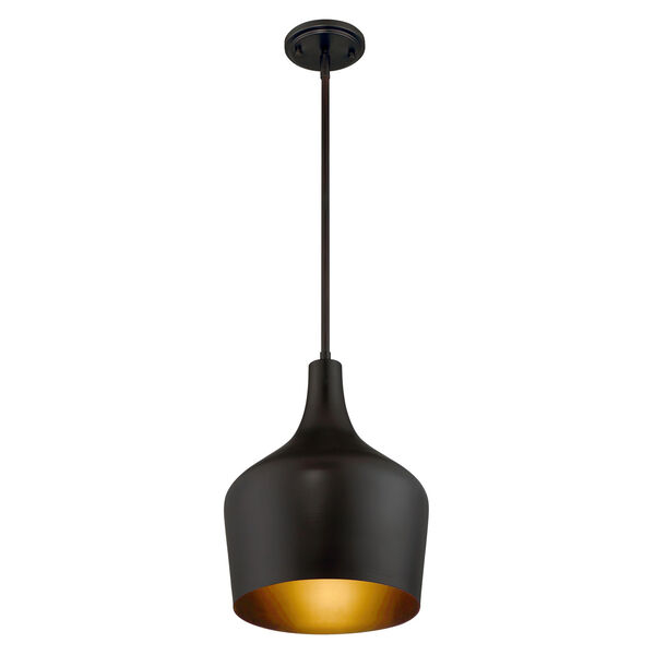 Uptown Rubbed Bronze One-Light Pendant, image 2