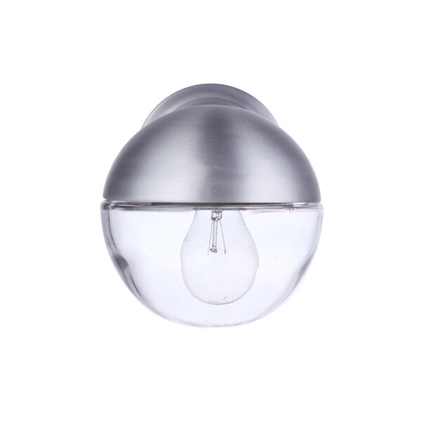 Evie Satin Aluminum Seven-Inch One-Light Outdoor Wall Sconce, image 3