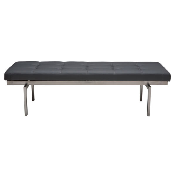 Louve Grey Occasional Bench, image 2