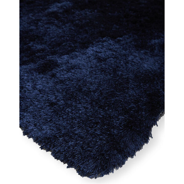 Indochine Plush Shag Metallic Sheen Blue Area Rug, image 3