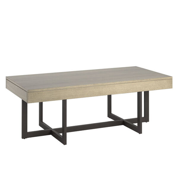 Hunter White Coffee Table with Two Drawer, image 1