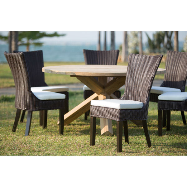 Dominican Brown Outdoor Dining Chair, Set of 2, image 2