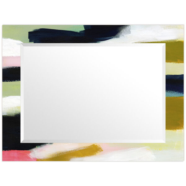 Sunder Multicolor 40 x 30-Inch Rectangular Beveled Wall Mirror, image 3