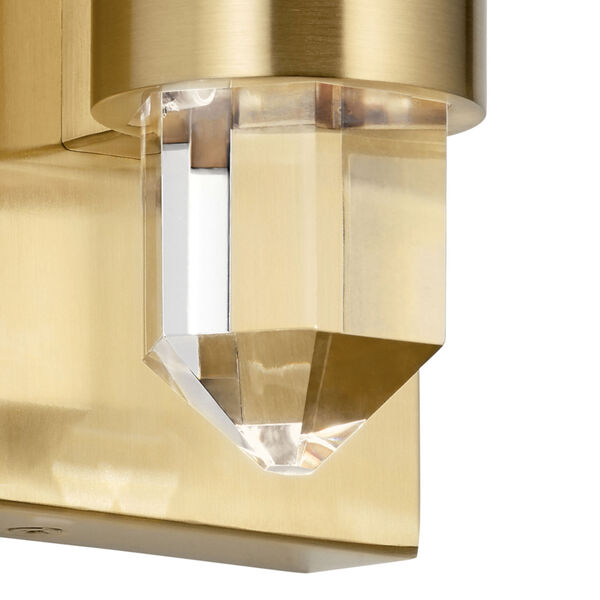 Arabella Champagne Gold Five-Inch Two-Light LED Wall Sconce, image 2