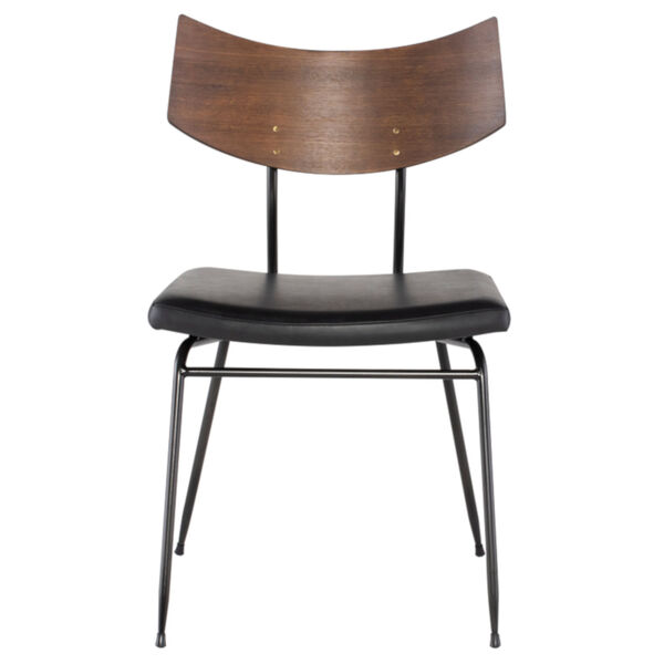 Soli Walnut and Black Dining Chair, image 2