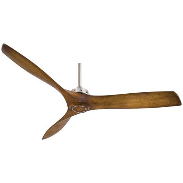 Aviation 60-Inch Ceiling Fan with Three Blades in Distressed Koa Finish, image 5