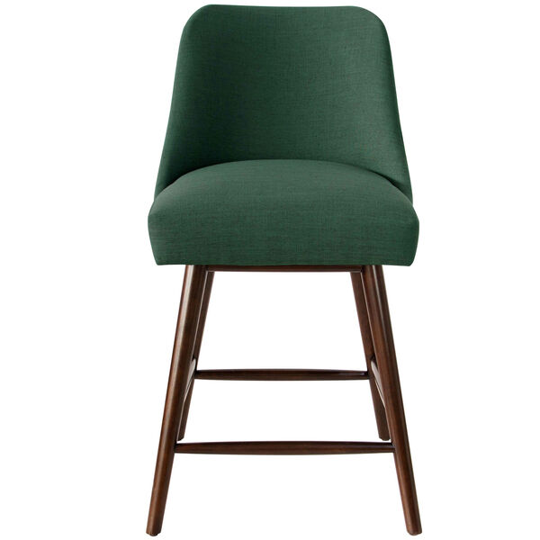 Linen Conifer Green 38-Inch Counter Stool, image 2